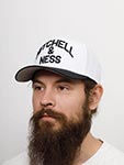 Бейсболка MITCHELL NESS арт. HHSS5862-MNNYYPPPWHBK (белый / черный)
